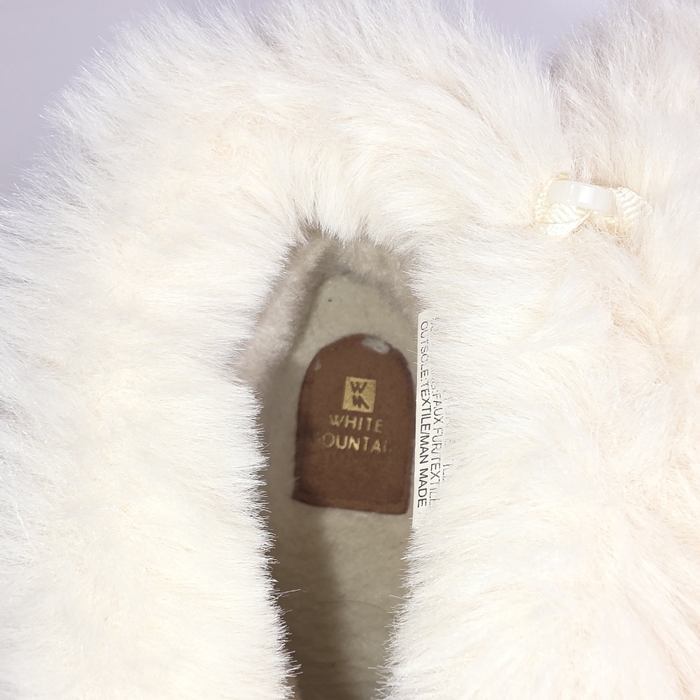 White Mountain Women's Faux Fur Lined Suede Ankle Booties Size 10 - Picture 6 of 14
